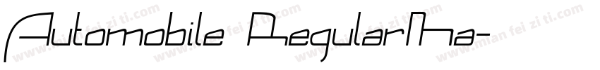 Automobile RegularMa字体转换
